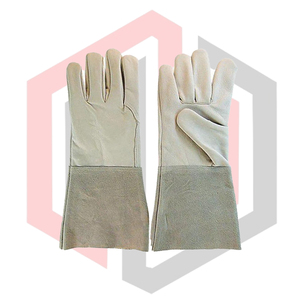 Guantes de Cuero Vacuno Resistentes a Desgarros, Anticorte, Antiestáticos, para Bomberos, Soldadura TIG, de Alta Resistencia y Durabilidad, 11 oz - Product Image 1