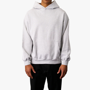 2026 Sweat-shirts à capuche personnalisables avec logo, en mélange de coton, coupe oversize légère, vente en gros - Product Image 1