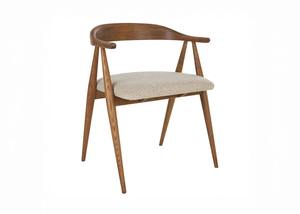 Silla de Restaurante Tapizada en Madera Maciza Ecológica, Duradera y de Alta Calidad, con Reposabrazos, Diseño Moderno para Uso Comercial y Hotelero - Product Image 5