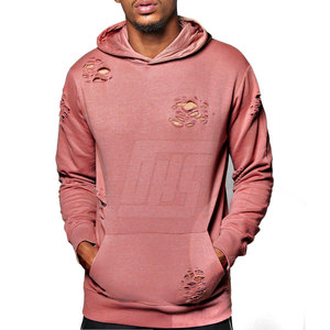 Men Distressed Hoodies Comfortable Fabric Stylish Faded Look Perfect For Daily Wear Travel And Casual Outfits - Product Image 2
