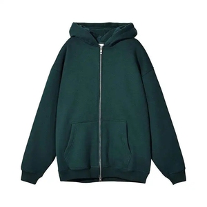 Sudadera con capucha extragrande para hombre, de invierno, de forro polar grueso, transpirable, con impresión personalizada, logotipo bordado, ropa urbana, venta al por mayor - Product Image 4