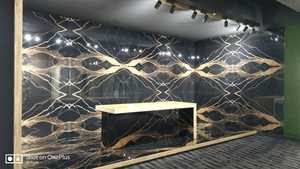 Azulejos de Porcelana de Gran Formato de Calidad de Exportación 1200x2400mm 80x160cm, Diseño de Mármol Oscuro Pulido GVT PGVT, Directo de Fábrica, Imagen Real - Product Image 6