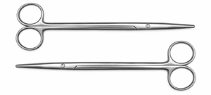 Tijeras Metzenbaum de Acero Inoxidable de 6 Pulgadas, Instrumento Quirúrgico Reutilizable con Puntas Curvas y Anillos para los Dedos - Product Image 1