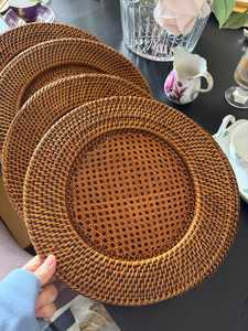 Plato de ratán minimalista hecho a mano para hoteles y restaurantes, para uso en mesa, ecológico, portátil, precio directo de fábrica por UO - Product Image 4