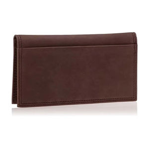 Cartera Larga de Cuero Genuino, Tarjetero y Monedero, Cartera Delgada de Cuero para Hombre, Cartera Larga Bifold, Producto OEM - Product Image 2