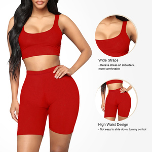 Women's Seamless Sports Suit 50% Off 2 Piece Activewear Sportswear Set Plus Size <b>Knee</b> Length Skinny Fit for Summer - Product Image 2