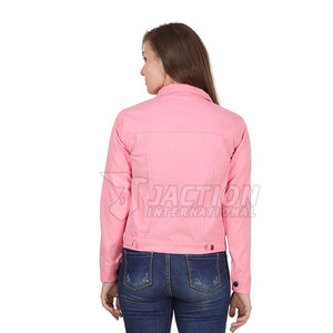 Veste en jean confortable, respirante et légère, de qualité supérieure, en promotion, avec boutons dissimulés, pour femme, fabriquée au Pakistan - Product Image 2