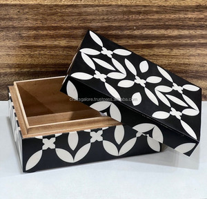 Resin Inlay <b>Box</b> for Jewelry Luxury Bone Inlay Jewelry <b>Box</b> Perfect for <b>Keepsakes</b> Handmade From India - Product Image 6