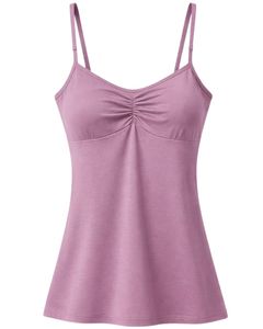 Mauve Women Camisole <b>Top</b> Slim Fit Adjustable Strap Tank <b>Top</b> Stretch Casual Basic Summer <b>Cami</b> Soft Comfortable Daily Wear - Product Image 3