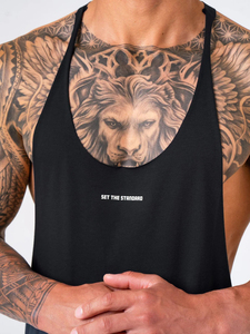 Camiseta sin Mangas de Alta Calidad para Hombre, 100% Algodón, Tejido de Punto, con Botones, para Fisicoculturismo, de Secado Rápido y Transpirable - Product Image 6