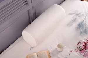 Premium Memory Foam Round <b>Bolster</b> Pillow Neck, Back & Lumbar Support <b>Cushion</b> with Soft Microfiber <b>Cover</b> Custom Size Available - Product Image 4