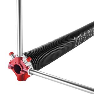 Coppia di Molle a Torsione per Porte da Garage, Rivestite in Nero, 0,207 X 2 X 24 Pollici, 16.000 Cicli, Elettroforesi, Ricambio per Garage Esistenti - Product Image 1