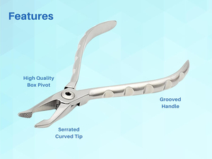Pince à plier les fils dentaires de qualité supérieure, Pince Weingart, Instruments dentaires orthodontiques en acier inoxydable certifiés CE - Product Image 2