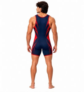 Uniformes de Halterofilia Profesionales Reversibles de Spandex de Alta Calidad, Singletes de Lucha Unisex, Personalizables con Impresión Sublimada - Product Image 2