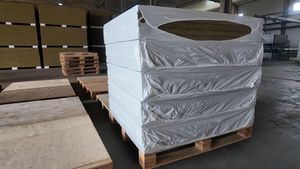 Panneau <span class=keywords><strong>de</strong></span> <span class=keywords><strong>laine</strong></span> <span class=keywords><strong>de</strong></span> <span class=keywords><strong>roche</strong></span> <span class=keywords><strong>de</strong></span> basalte haute densité 50mm panneau d'isolation thermique insonorisé ignifuge pour Protection thermique <span class=keywords><strong>de</strong></span> tuyau <span class=keywords><strong>de</strong></span> toit mural - Product Image 6