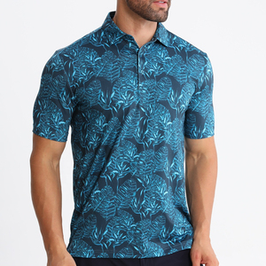 Polo de sport décontracté à manches courtes pour homme, respirant, en coton, coupe classique, impression personnalisée, vêtements d'été - Product Image 1