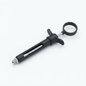 Jeringa de Anestesia Manual Autoaspirante Profesional para Odontología, Agarre Ergonómico Plateado, Clase I, Reutilizable, de Acero Inoxidable - Product Image 1