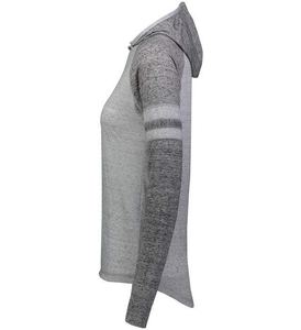 Sudaderas con capucha para mujer, otoño e invierno, al por mayor, con logo personalizado, bloques de color, cortas, de forro polar, extragrandes. - Product Image 2