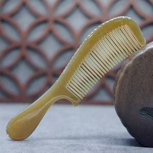 <b>Personalized</b> Natural Buffalo Horn Comb, Handmade Anti Stress and <b>Massage</b> Buffalo Horn Comb for Hair, Beard, Pocket Horn Comb - Product Image 2