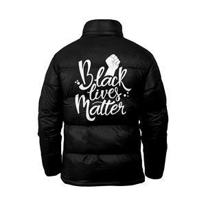 Custom Unisex <b>Plus</b> <b>Size</b> Hooded Winter Puffer <b>Jacket</b> Sublimation Printed Cotton Padded Zip-Up Wholesale - Product Image 2