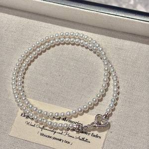 Collar de Perlas de Agua Dulce Naturales de Lujo Ligero para Mujer, Estilo Nicho 2025, con Cadena para Clavícula - Product Image 2