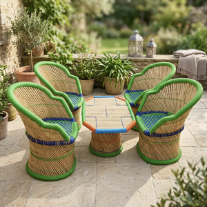 Taburete de Bambú de Diseño Japonés Moderno con Funda de Cuero Extraíble para Entrada de Casa de Campo, Cocina, Hotel, Dormitorio, Apartamento, Escuela - Product Image 5