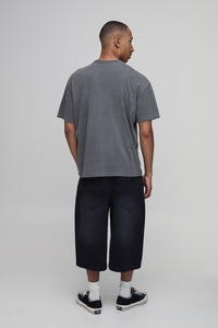T-shirt graphique sérigraphié pour homme, personnalisé OEM, streetwear, col rond, manches courtes, vêtement décontracté, haut de mode - Product Image 5