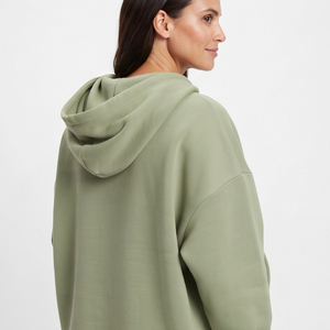 Sudadera con capucha para lactancia y maternidad, holgada, con cremallera, para embarazo, 100% algodón y poliéster, para mujer - Product Image 5