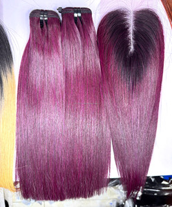 ผมตรงแบบขายส่งพร้อมเชือกผูกผมแบบ HD Lace Frontal ขนาด 6x6 มีสีให้เลือกตามสั่ง - Product Image 4