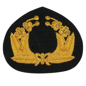 Handmade Embroidery Fully Customized Blazer Badge High Quality Bullion Wire Blazer Uniforms Badge custom clothing <b>sew</b>-on style - Product Image 1