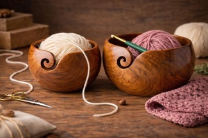 Wooden <b>Yarn</b> Bowls High Quality - Product Image 3