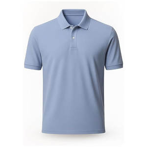 Polo à manches courtes Luxe Touch, piqué lourd, 100 % coton, polo décontracté pour homme, confortable, doux, durable - Product Image 1