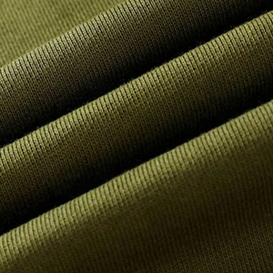 Sudadera de Hombre, Cuello Redondo, Manga Raglán, Color Verde Oliva y Negro, Corte Regular, Tejido de Punto, Color Sólido, para Otoño - Product Image 3