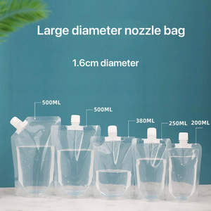 Pochettes souples personnalisées en papier kraft recyclé PCR, écologiques, avec bec verseur, pour liquides - Product Image 6