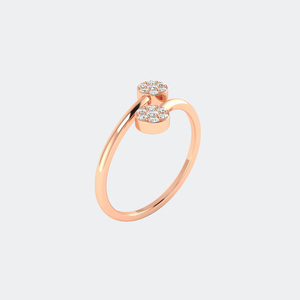 แหวนเพชรทรงกลม 0.30 กะรัต ฝังแบบ Bezel Cluster ทอง 14k เพชรเลี้ยงในห้องปฏิบัติการ สี D ความสะอาด VVS ดีไซน์เรียบหรู สำหรับผู้หญิง ของขวัญสุดพิเศษ - Product Image 2