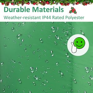 Treno di Natale Gonfiabile a LED di 3,35 Metri con Babbo Natale, Pupazzo di Neve e Pinguino per Decorazioni da Giardino - Product Image 5