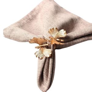 Top vente Design indien couleur or plaqué petits ronds de serviette en métal porte-serviettes élégants pour les fêtes de Tables à manger - Product Image 4