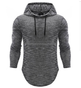 Sweat-shirt à capuche personnalisable en coton mélangé pour hommes, taille européenne et américaine, OEM, sweat-shirt à capuche pour la salle de sport - Product Image 1