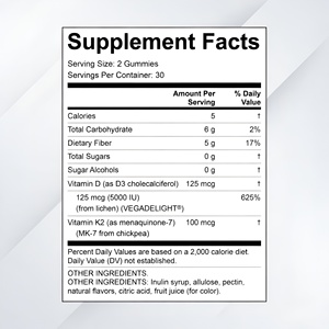 Cápsulas de Gel Suave de Vitamina D3 + K2 de Marca Privada OEM, Suplemento para el Soporte Óseo e Inmunológico, Fabricante y Proveedor al por Mayor - Product Image 3