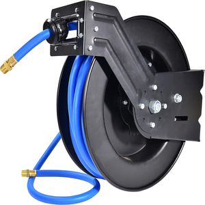 3/8" x 50 ft Retractable Air Hose Reel Wall Moun Garden Hoses Auto Rewind Spring Driven 300 PSI Workshop Hose OEM/ODM GAPGAR013 - Product Image 2