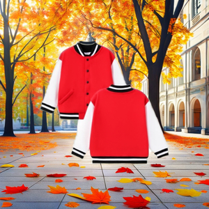 เสื้อแจ็คเก็ตวาร์ซิตี้สีพื้นปักลายพิมพ์นูนแบบกำหนดเองได้ สไตล์วิทยาลัย แนวสตรีทแฟชั่นฤดูหนาว สำหรับผู้ชาย แบรนด์ Birlag Sports - Product Image 4