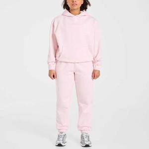 Custom Logo Women's Wholesale Winter Jogger & Hoodies Sweatsuit <b>Set</b> Plus Size Two Piece High Street Style Tracksuit At Low Price - Product Image 1