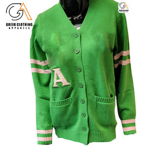 Cárdigan de Punto Ligero y Grueso para Mujer, Estilo Casual, de Manga Larga, para Invierno, 100% Poliéster, Marca Alpha Kapa - Product Image 2