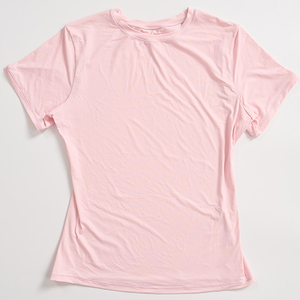 Camiseta Deportiva de Manga Larga para Mujer, Ajustada, Cuello Redondo, Elástica, de Algodón/Fibra de Bambú, Ecológica, Transpirable y de Secado Rápido - Product Image 4
