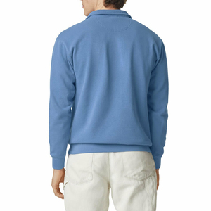 Sweat-shirt décontracté pour homme avec fermeture éclair quart de tour, respirant, design élégant à demi-zip, tissu doux et confortable, idéal pour les vêtements de sport - Product Image 2