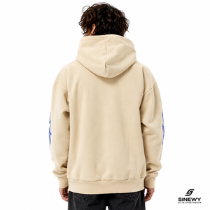 Sudadera con Capucha SINEWY, Tejida, Transpirable, 100% Algodón, Estilo Urbano, para Adultos, Otoño, Corte Regular, Manga Larga, Logotipo Frontal - Product Image 3