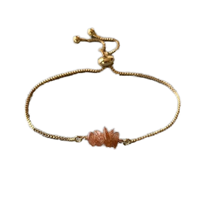 Sun Stone 925 pulsera de plata esterlina oro rosa chapado en oro eslabones de cadena Moda fiesta desgaste joyería mujer gran regalo - Product Image 1
