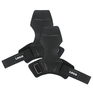 Wholesale Leather Palm Protector Hand Guard Breathable Anti-Slip Adjustable Cross <b>Training</b> Weight Lifting Wrist Cuffs Grip - Product Image 4