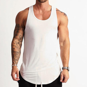 Wholesale sleeveless shirt men cotton tank gym tank lightweight workout tank for training wear factory - Product Image 5