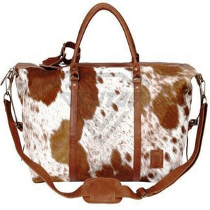 Bolsa de Viaje de Cuero Genuino, Estilo Weekender, Gran Capacidad, Diseño Vintage, para Fin de Semana o Viajes Cortos, Venta al Por Mayor de Fábrica - Product Image 6